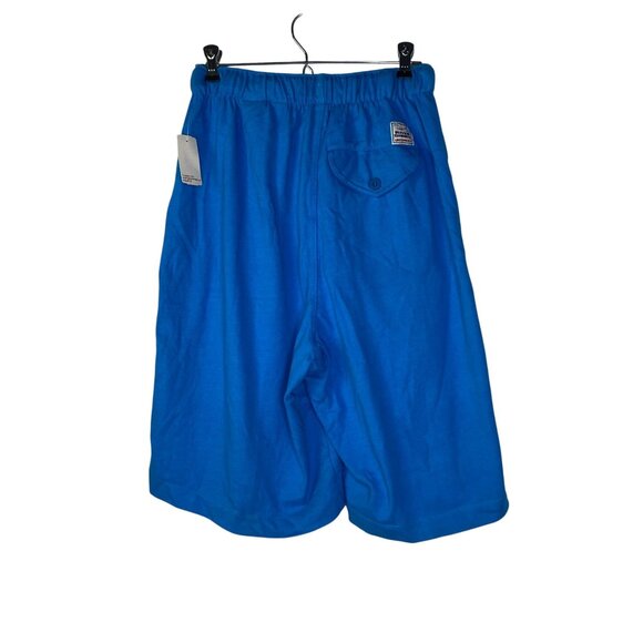 Vintage Union Bay River Short Elastic Waist Pockets Blue Long Small - Picture 2 of 12